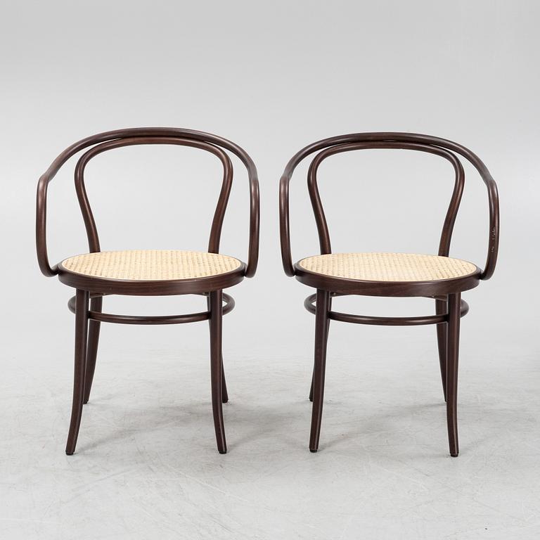 Michael Thonet, karmstolar, 6 st, "No 30", TON.