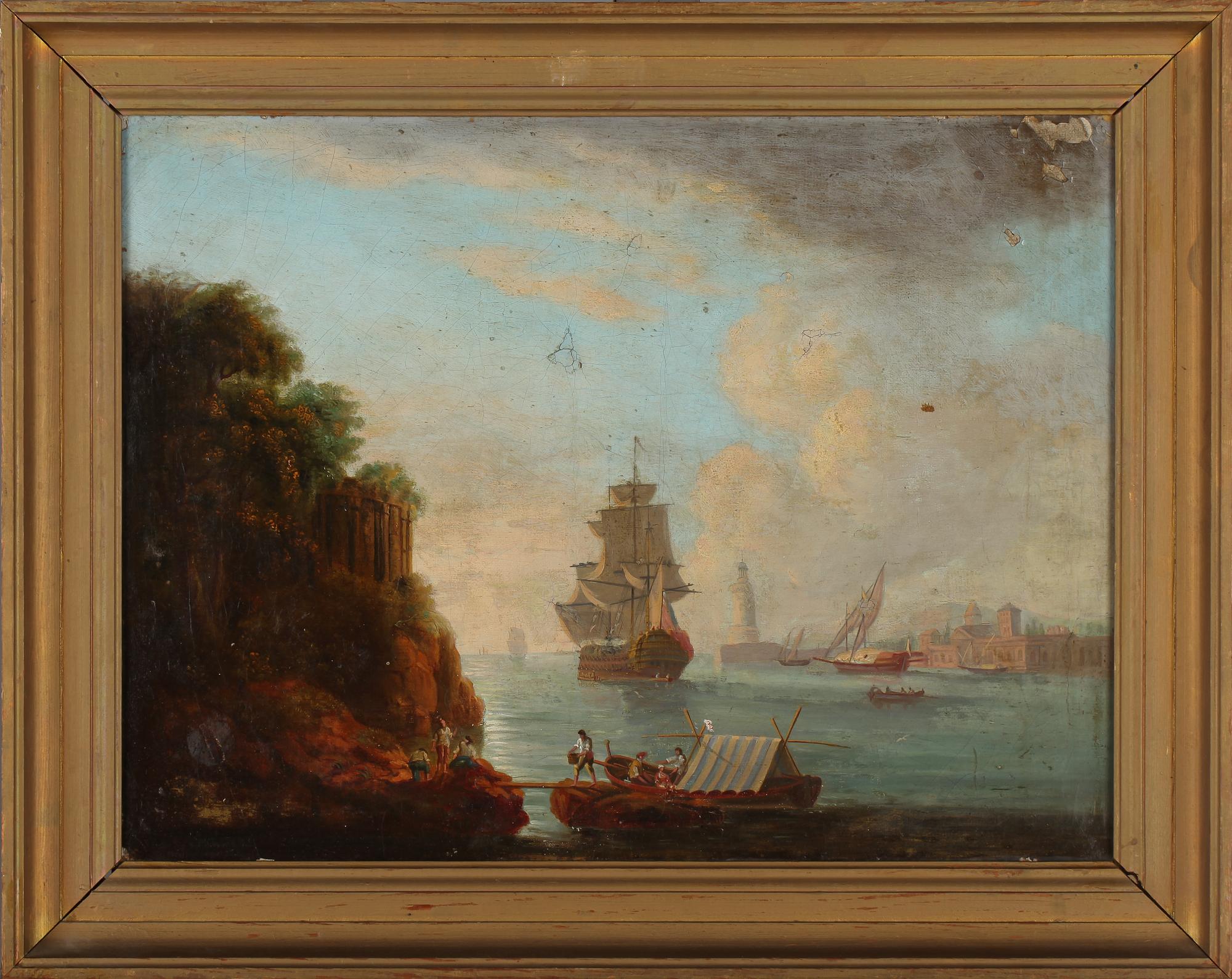 OKÄND KONSTNÄR, olja på duk, 1800-tal.