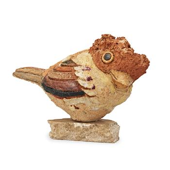 297. A Tyra Lundgren stoneware sculpture of a bird.