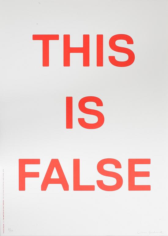 LARS FUHRE, färgserigrafi, 2012, signerad och numrerad 5/50.