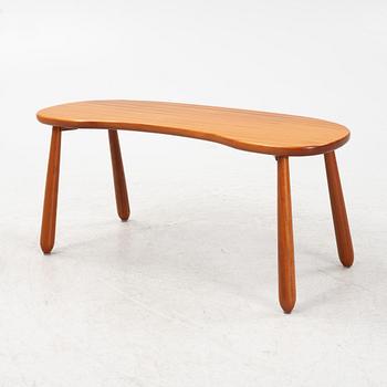 Josef Frank, a model 1034 mahogany 'Mjölkpallen' stool, Firma Svenskt Tenn, Sweden, post 1985.