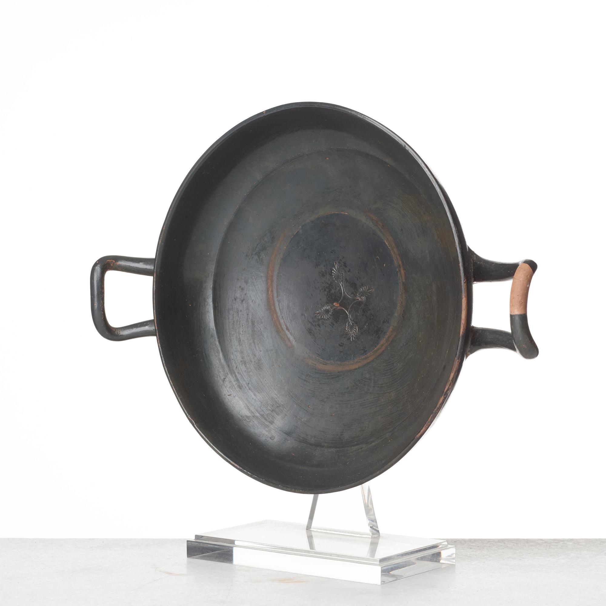 An Attic teracotta Kylix, Greece,  possibly 5th-3rd Century B.C.