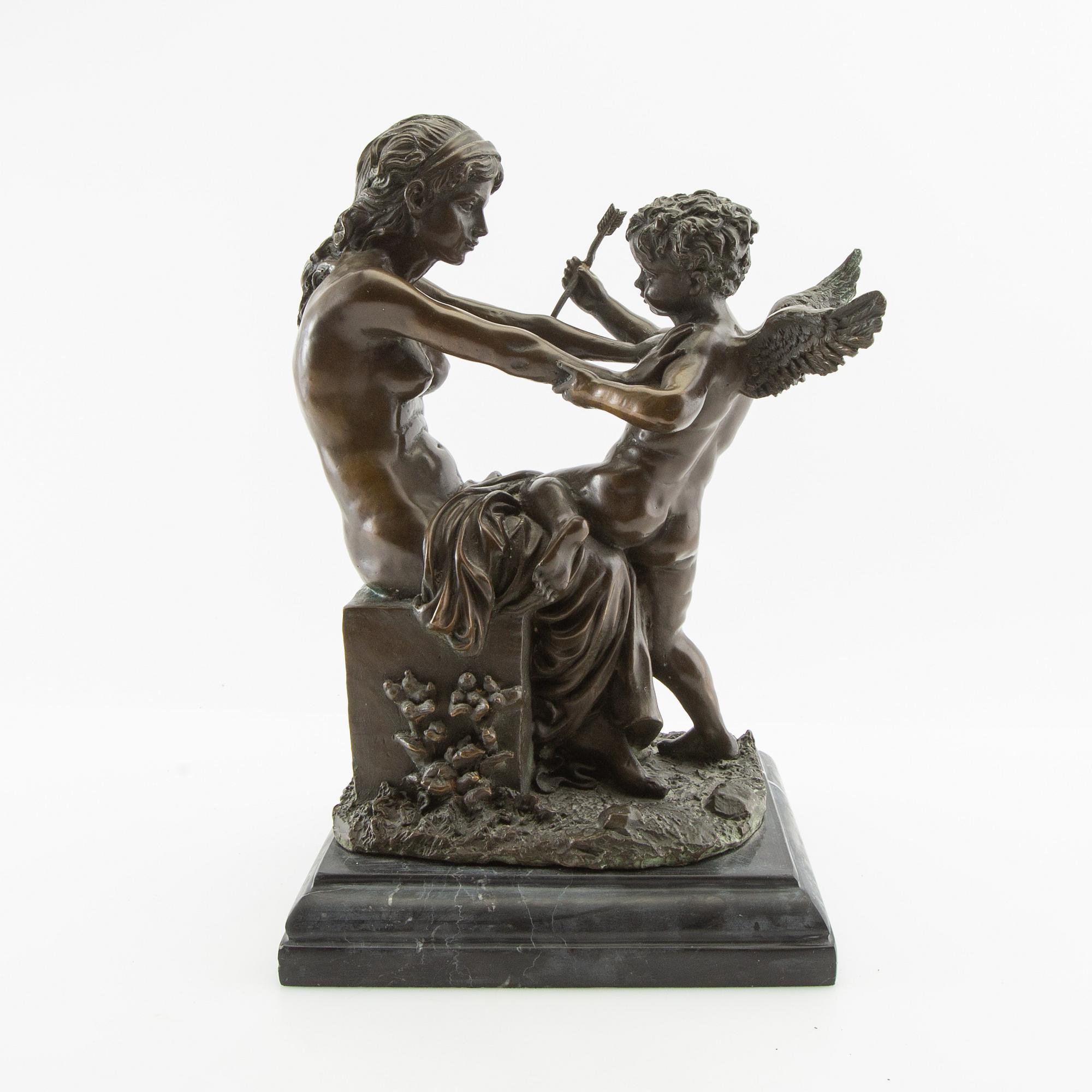 Okänd konstnär 1800/1900-tal, Venus och Cupid.