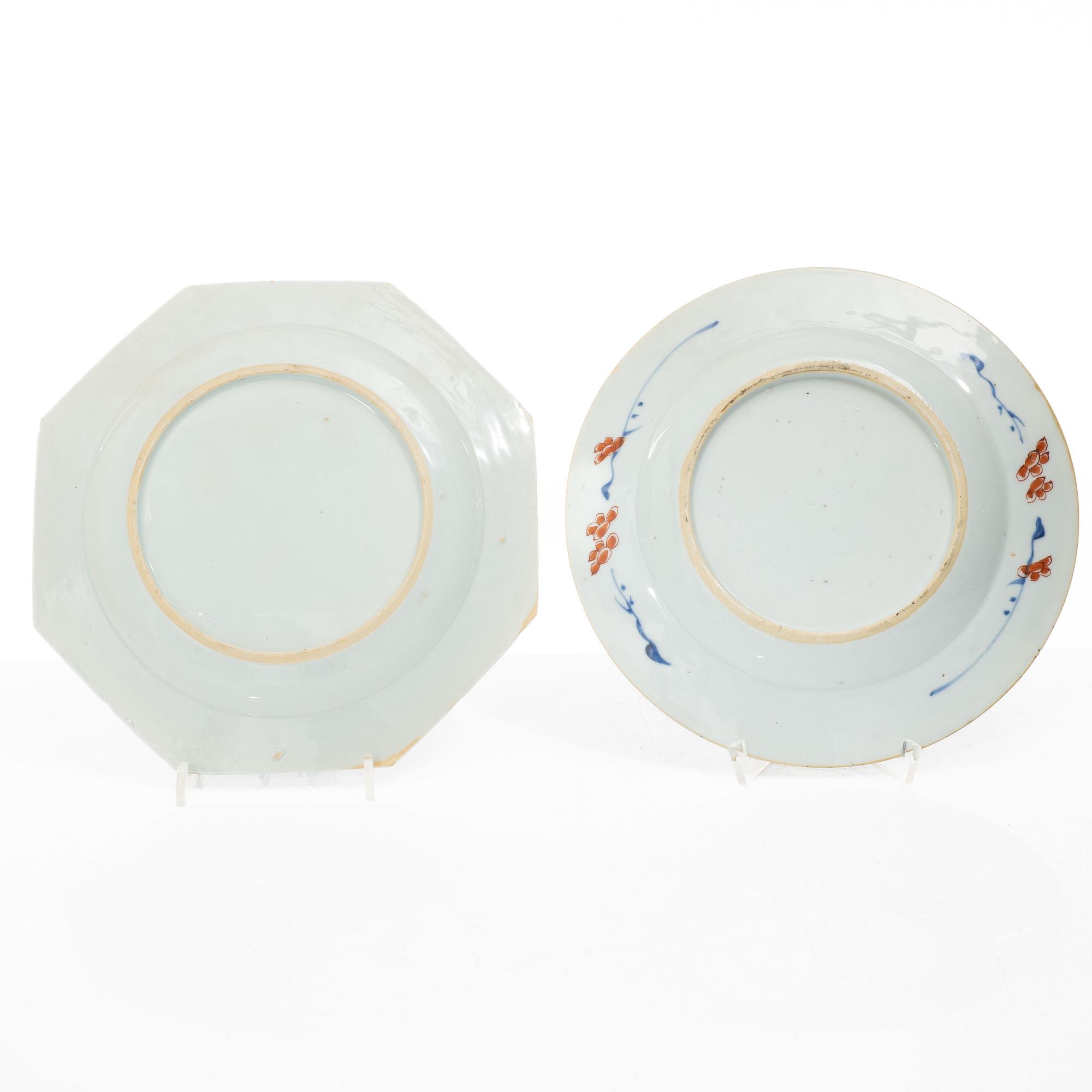 Seven plates, China, Qing Dynasty, Qianlong, 1736-95.