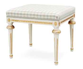 552. A Gustavian late 18th century stool.