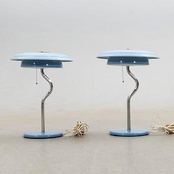Table lamps, a pair, Hans Philip Zachau, "Softling", Ateljé Lyktan, designed in 1982.