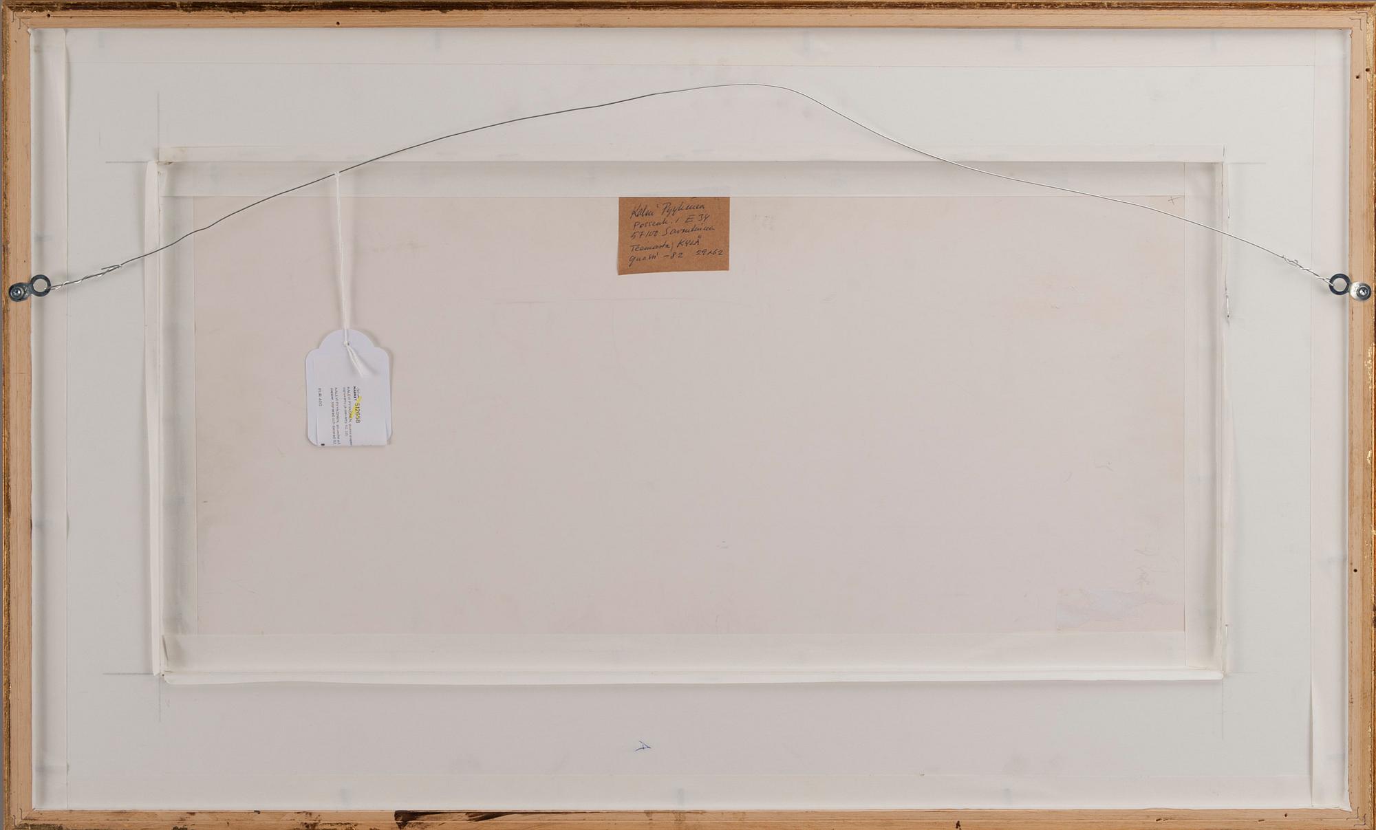 KALEVI PYYKÖNEN, gouache på papper, signerad och daterad 82.