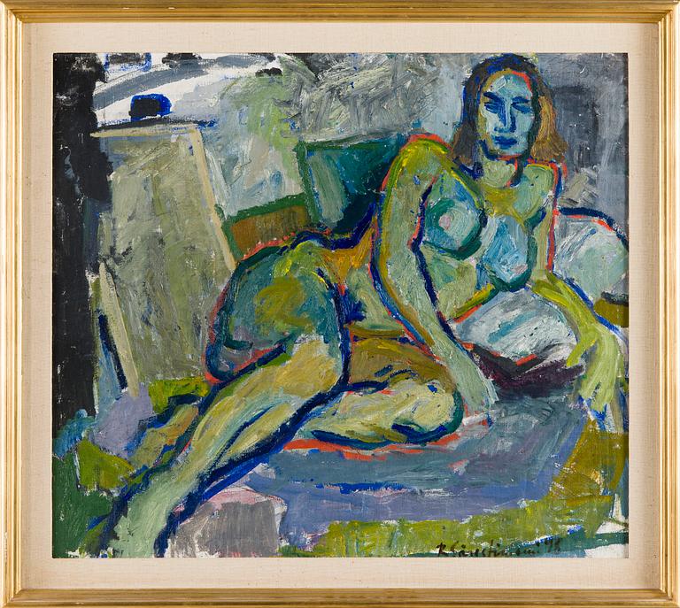 Reidar Särestöniemi, Reclining nude.