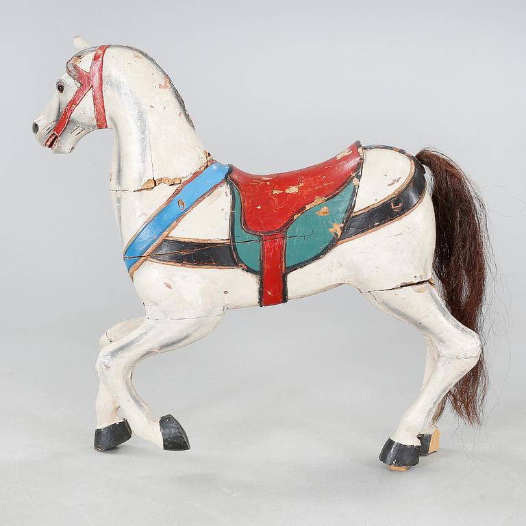 A 20th century wooden horse.