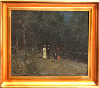 ALFRED BERGSTRÖM, olja på duk, sign och dat.