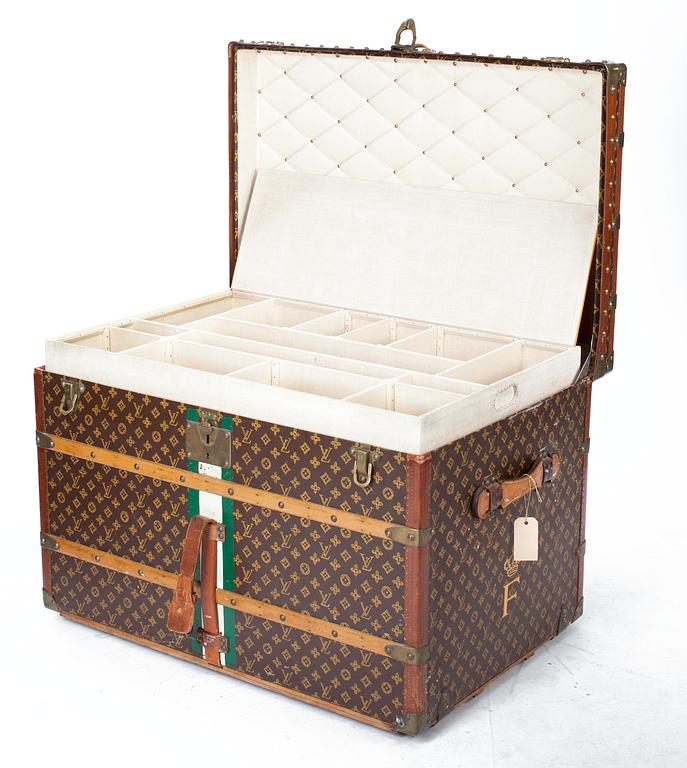 An early 20th century Louis Vuitton trunk.