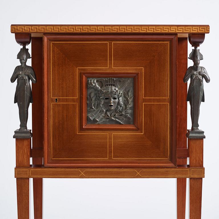 Austria/ Germany, probably, a mahogany cabinet/ a sheet music cabinet, early 20th century.