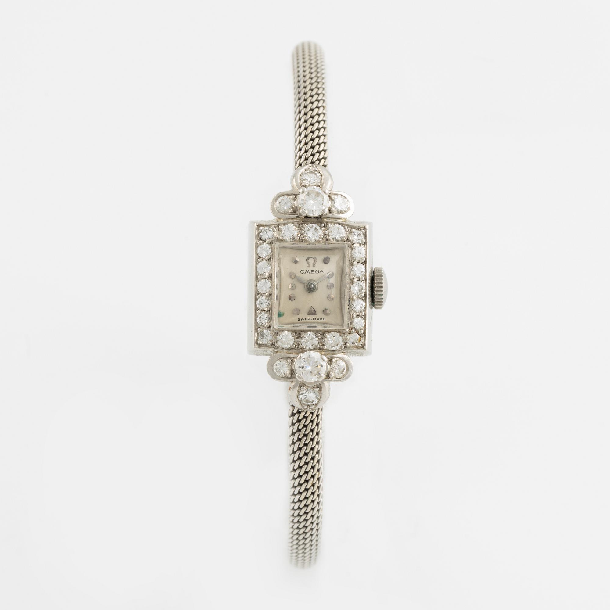 Omega, wristwatch, 12,5 x 14,5 mm.
