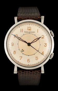 1222. Jaeger-LeCultre - Memovox. Manual winding. Steel / leather strap. 1950's. 34 mm. Case no. 393471.