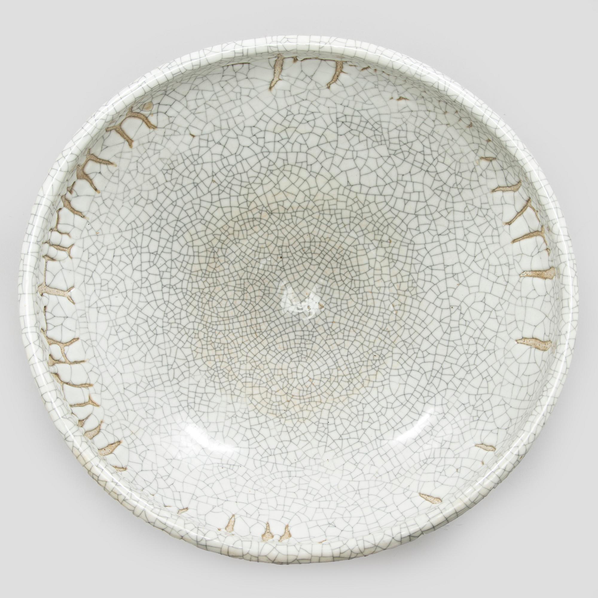 Friedl Holzer-Kjellberg, A stoneware floor bowl, signed ARABIA -F.H.Kj.- 50.