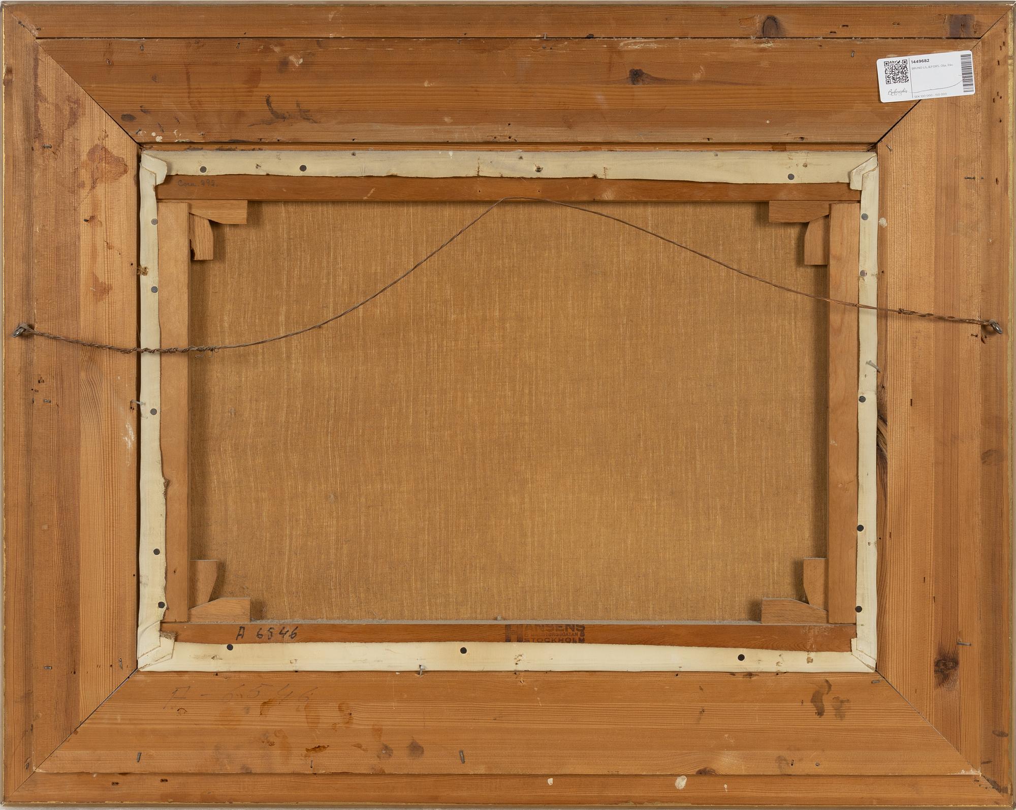 Bruno Liljefors, olja på duk, signerad.