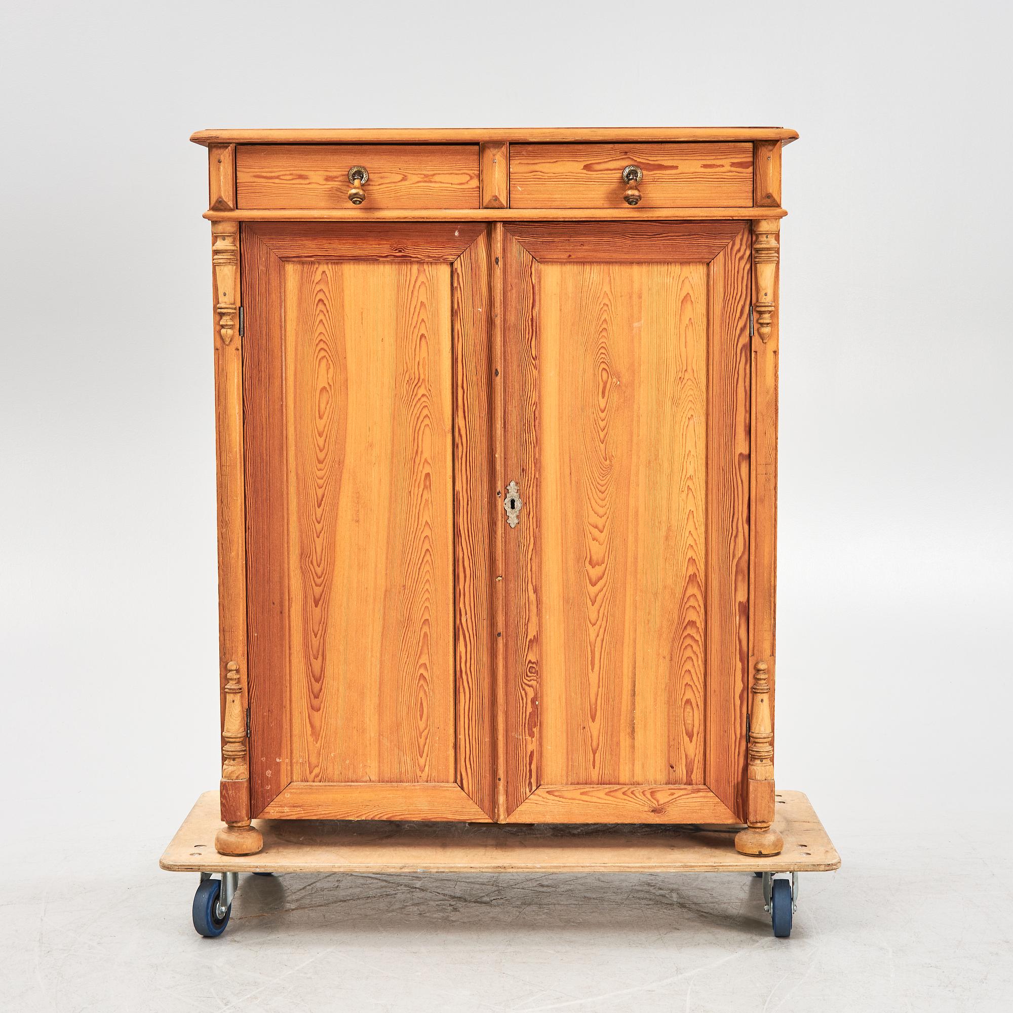 A pine sideboard, circa 1900.