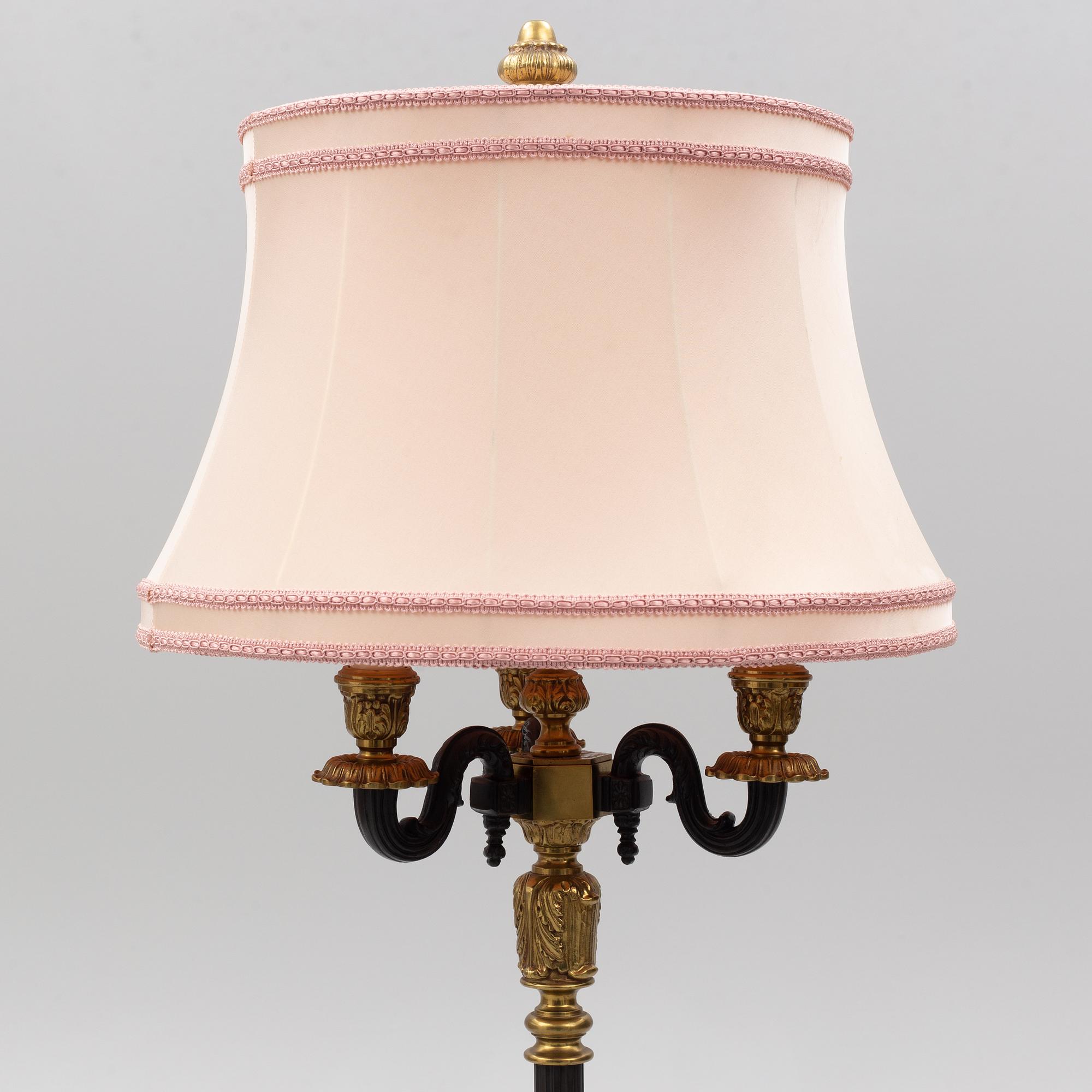 Einar Bäckström's Metal Goods Factory, floor lamp, model 5502, circa mid-20th century.