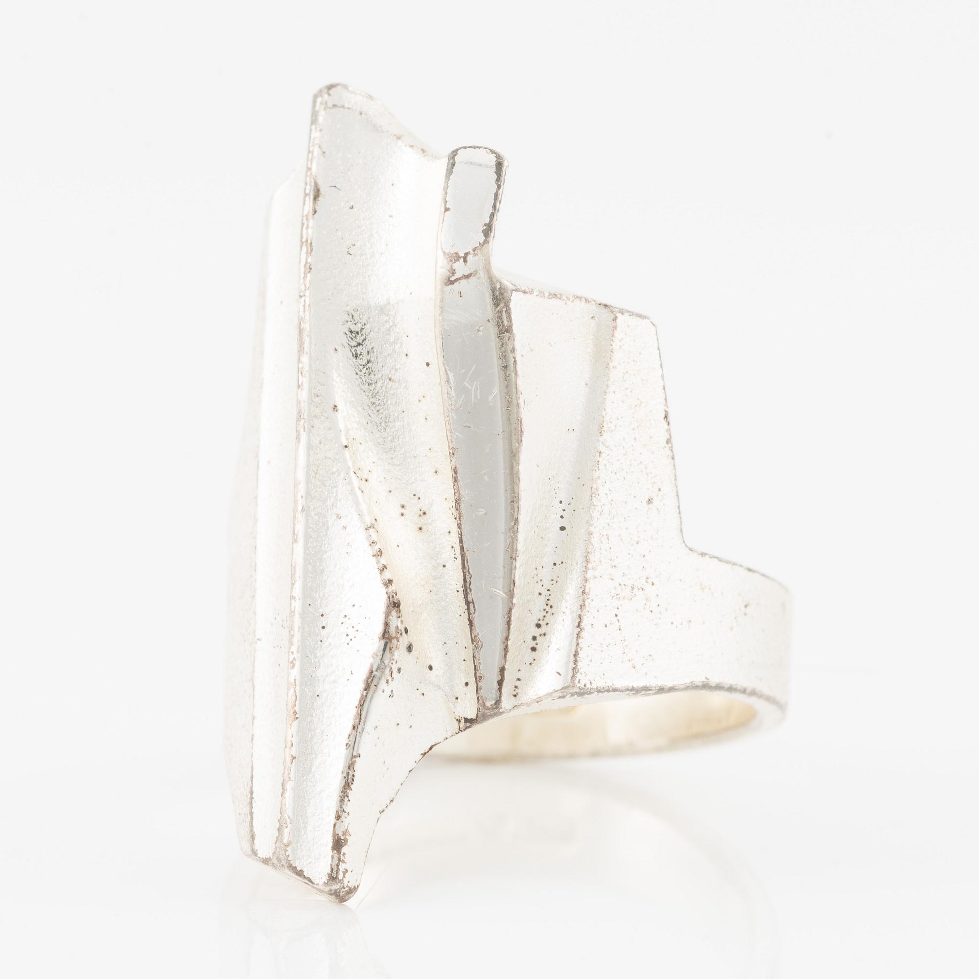 Lapponia, ett armband, en ring och ett par örhängen, sterlingsilver.