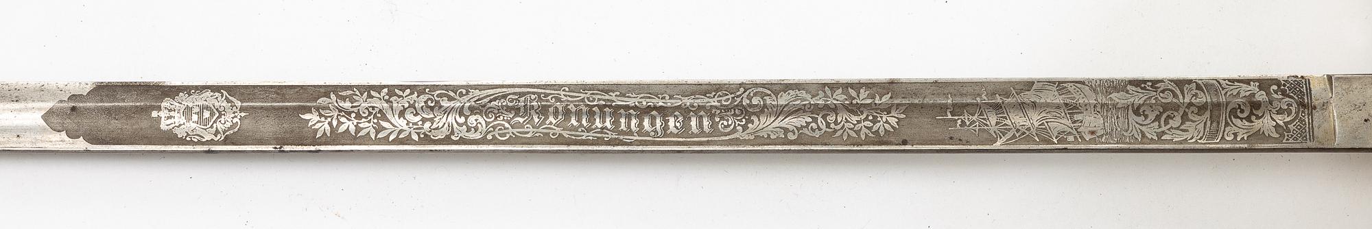 A Swedish naval officer's sword 1878 pattern.