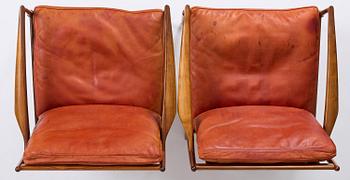 Ib Kofod-Larsen, a pair of rosewood "Samsö" armchairs, Olof Persons Fåtöljindustri (OPE), Jönköping, 1960s.
