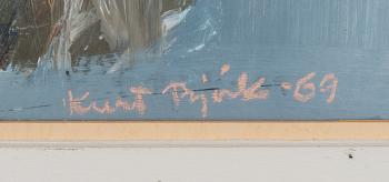 Kurt Björk, olja på pannå, signerad och daterad -69.