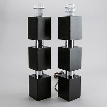 A pair of 1970's table lamps.