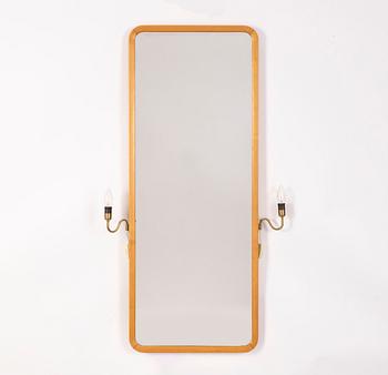 Axel Larsson, a mid 20th century mirror, probably by Svenska Möbelfabrikerna Bodafors.