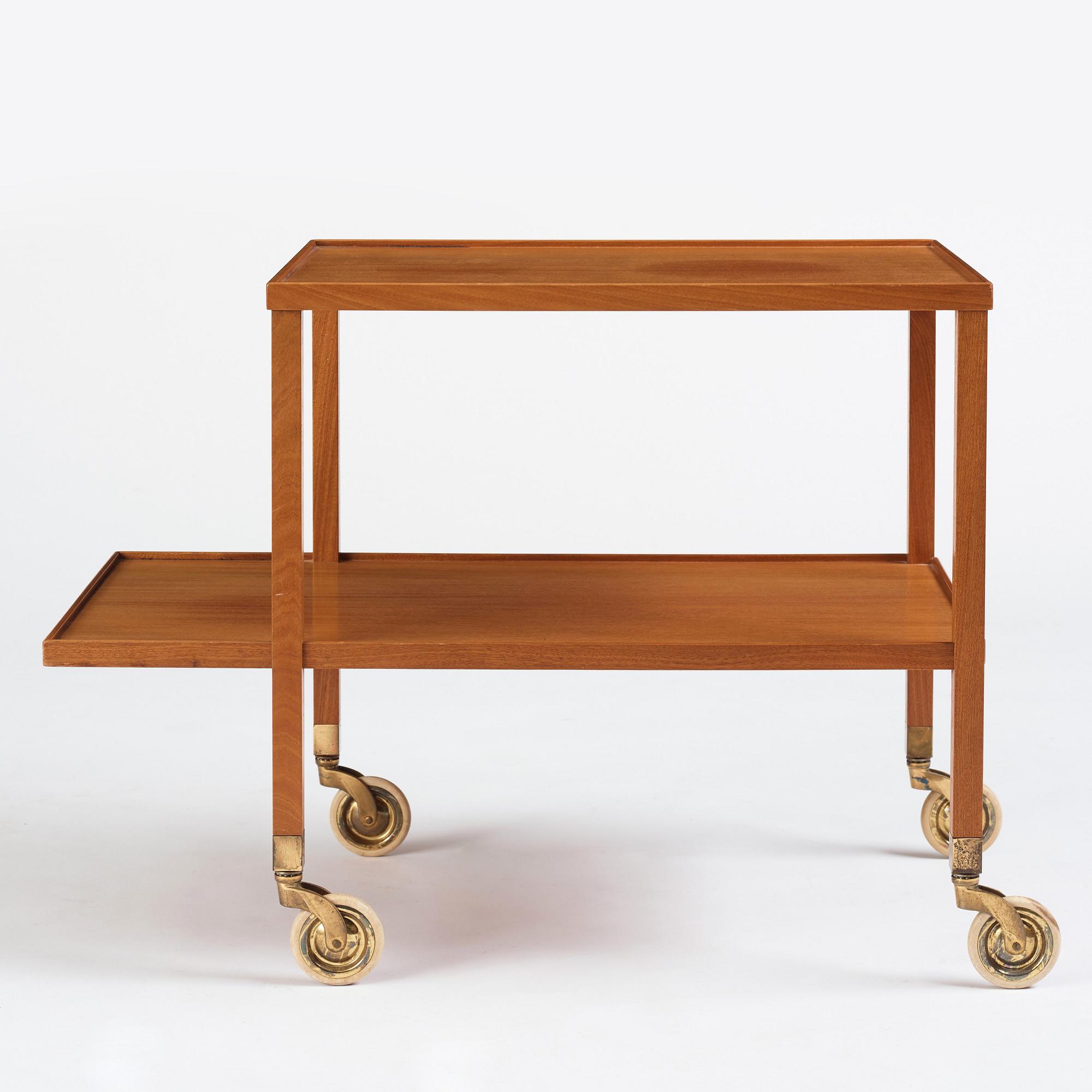 Josef Frank, a mahogany serving trolley, Svenskt Tenn, Sweden, model nr 470.