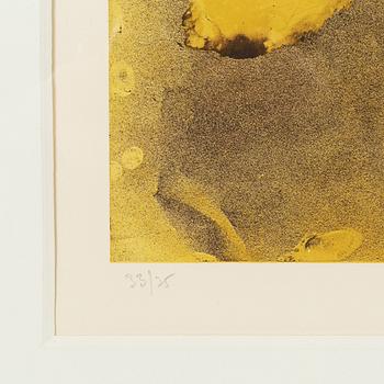 Antoni Tàpies, a lithograph in colours, 1982, signed 33775.