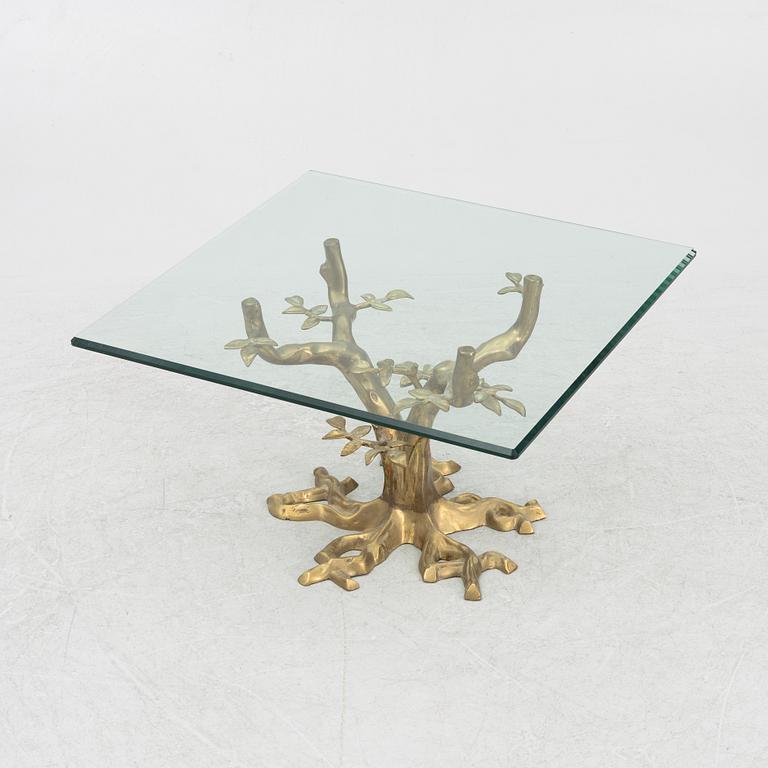 A glass coffee table, second half of the 20th century.