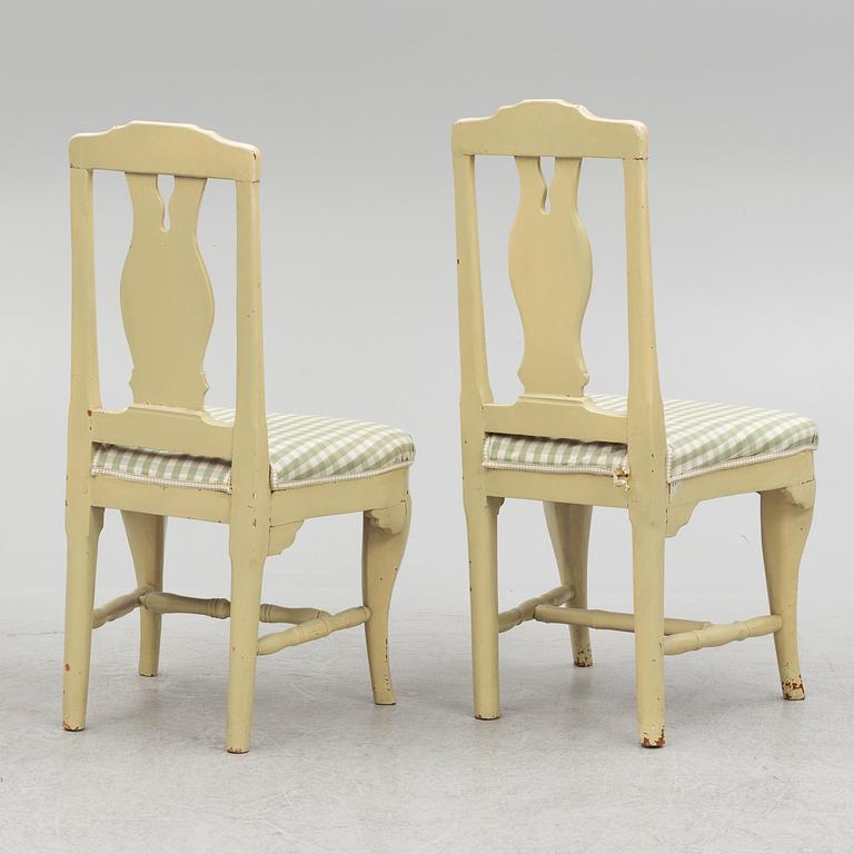 Chairs, a pair of similar, 19th century.