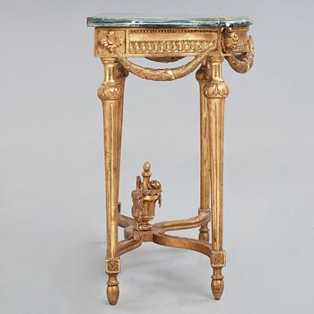 A Gustavian late 18th century console table.