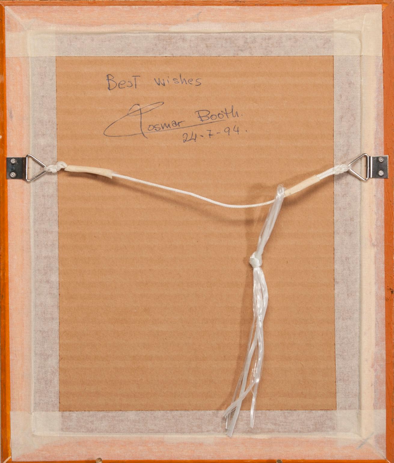 ROSMAR BOOTH, blandteknik, 4 st, signerade, 1990-tal.