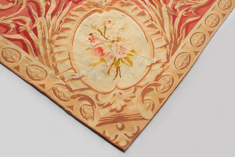 A carpet, tapestry weave, ca 625 x 431,5 cm, Aubusson the middle of the 19th century - around 1900, France.