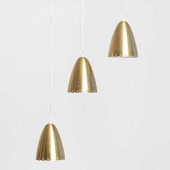Three Swedish Modern ceiling lamps, 1940's/50s.