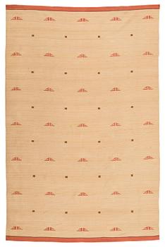 a flat weave carpet for Aaltosen Mattokutomo Kiikka Finland. Ca 360 x 240 cm.