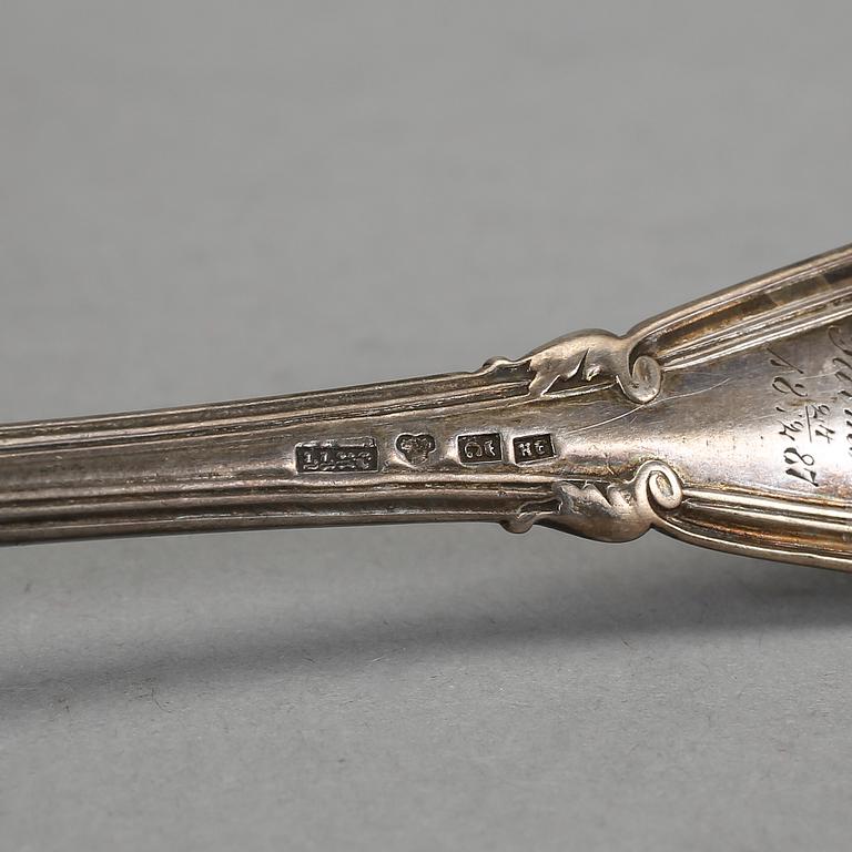 PARTI SILVER, 13 delar. Bl a GAB, Stockholm 1909. Vikt ca 627 gram. .