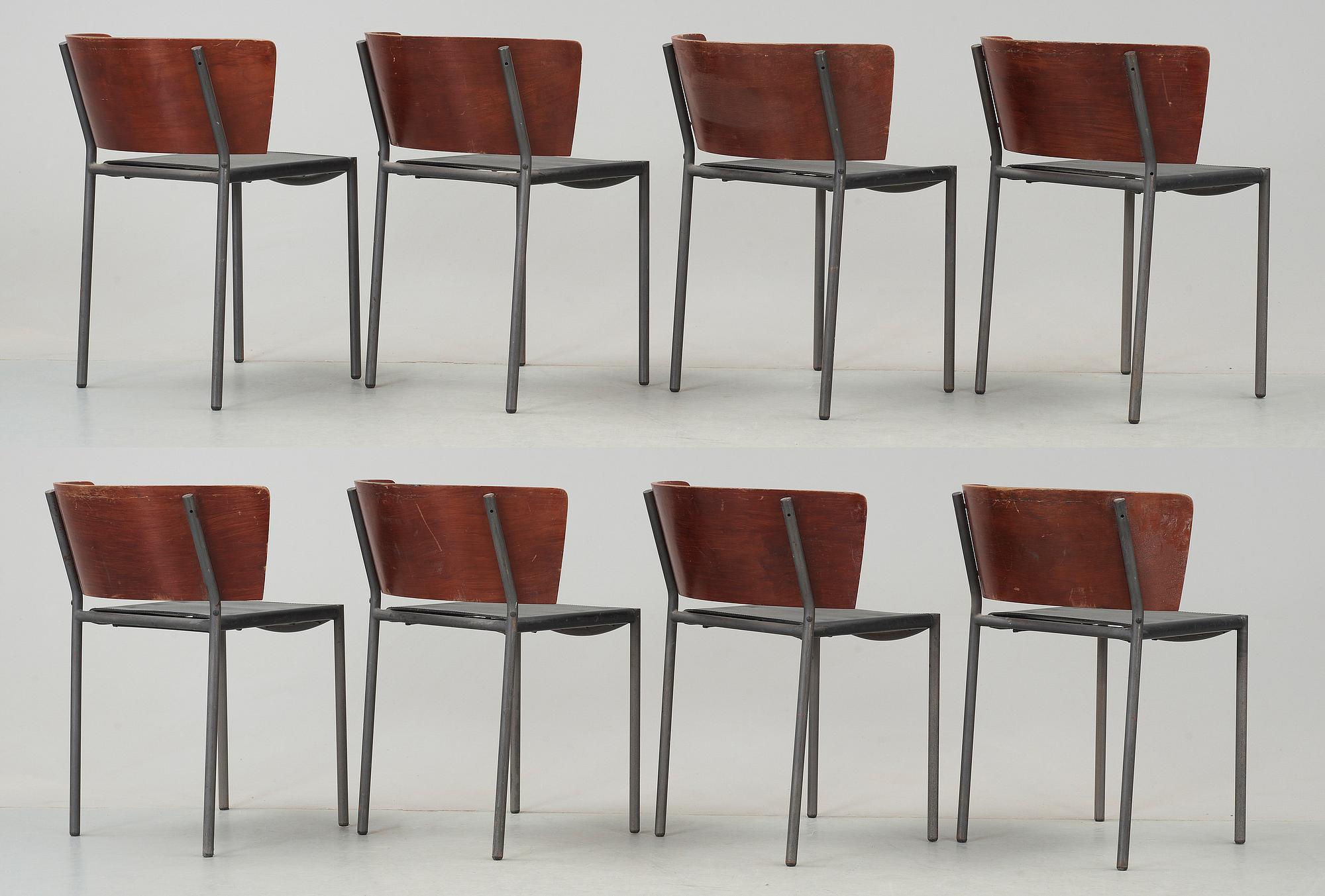 STOLAR, 8 st. "Lilla Hunter", design Philippe Starck, formgiven 1988.