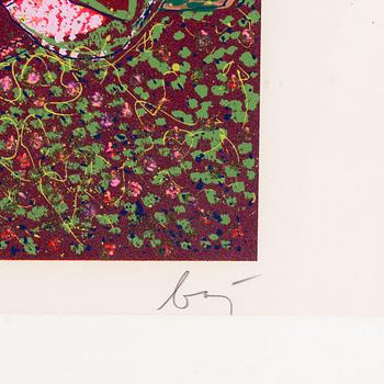 Enrico Baj, färgserigrafi, signerad 173/250.