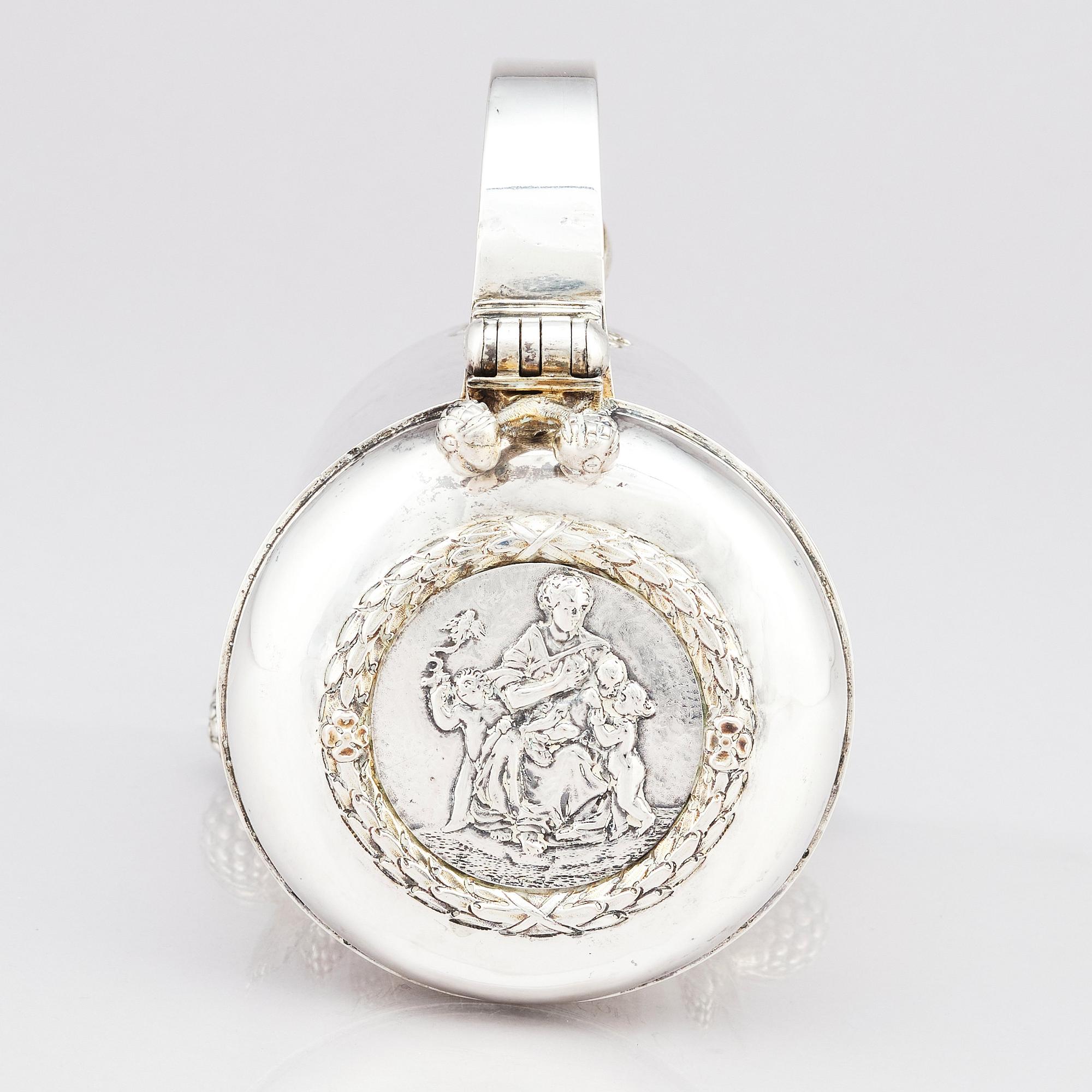 An early 18th century silver tankard, unidentified makers mark, Moscow 1700-1710.