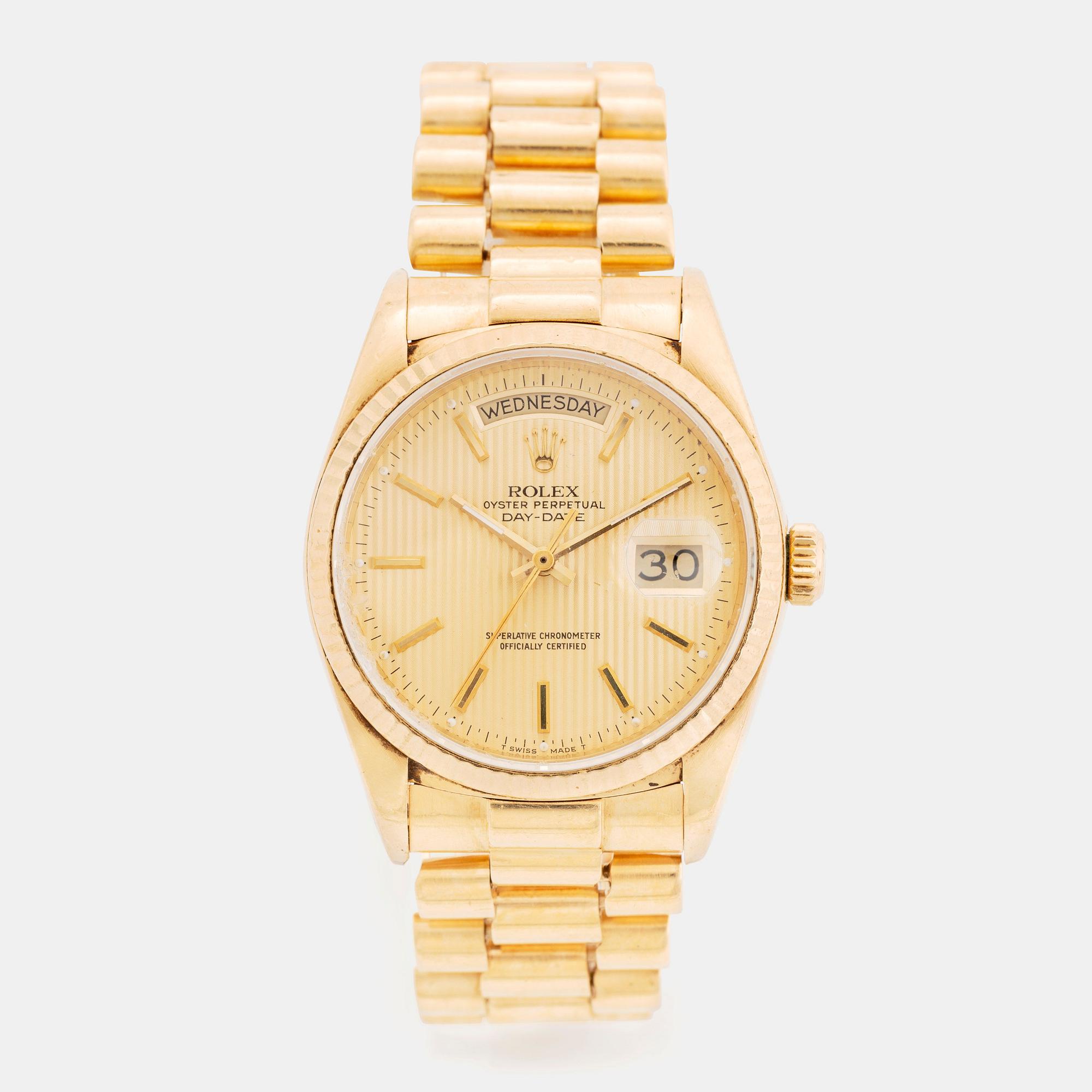 Rolex, Day-Date, "Tapestry Dial, ca 1988.