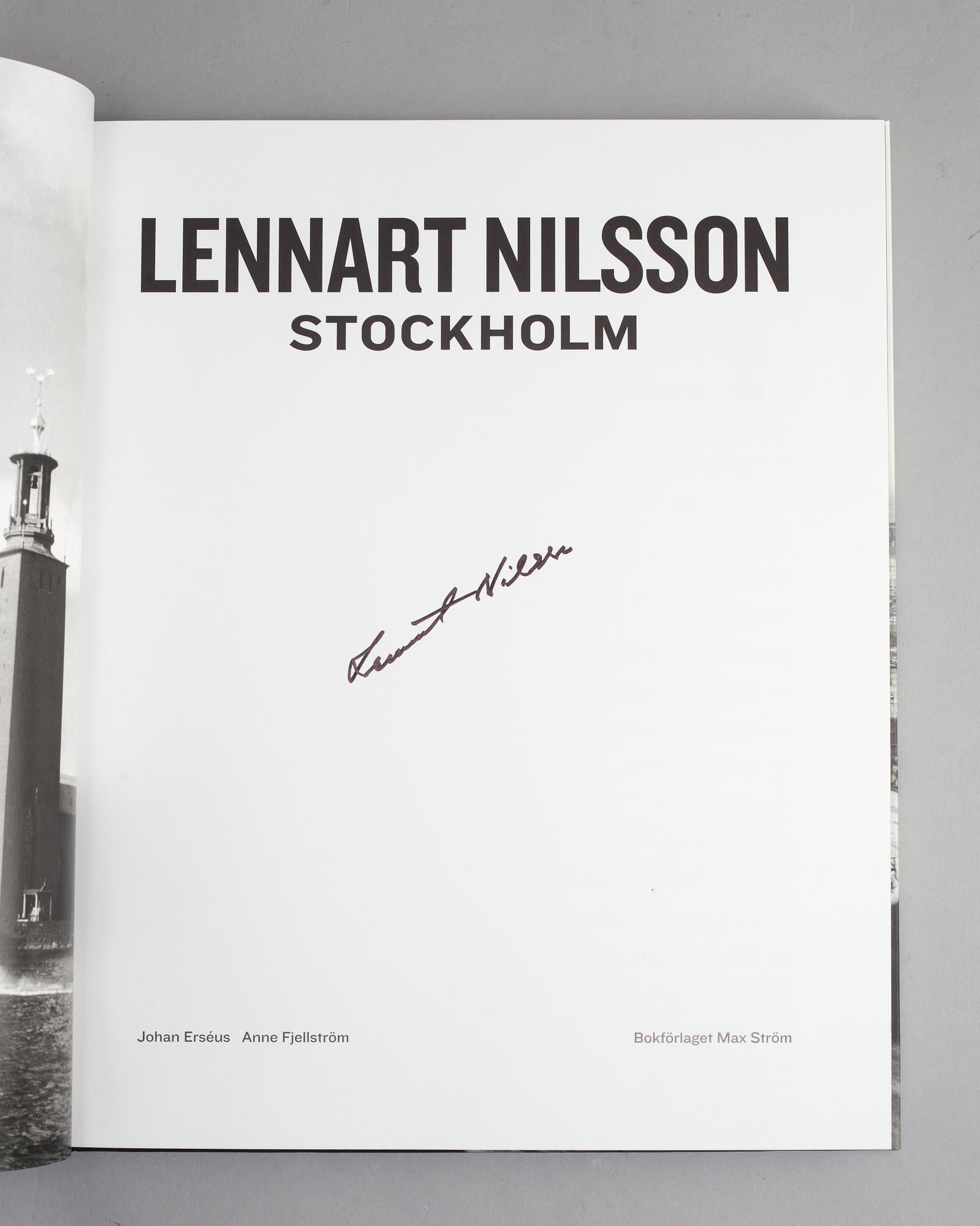 LENNART NILSSON, "Stockholm", book with box, signed.