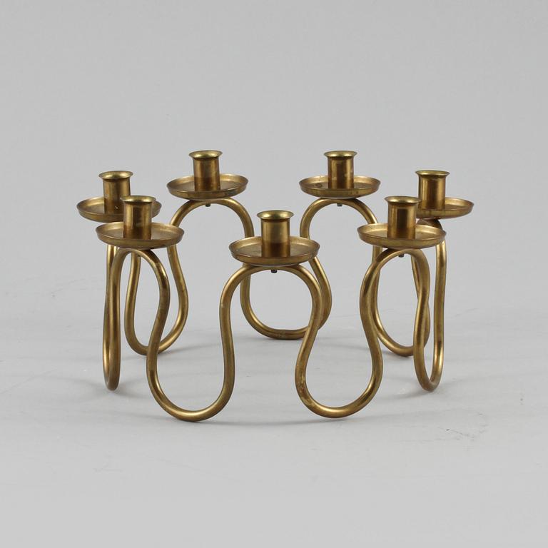 LJUSSTAKE, mässing, 1900-talets andra hälft.