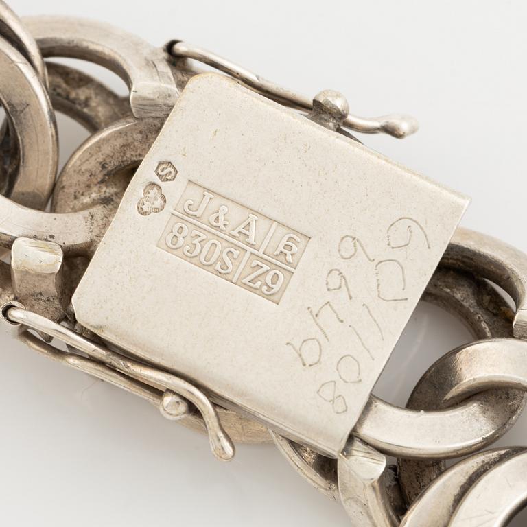 Silver bracelet, 70's.
