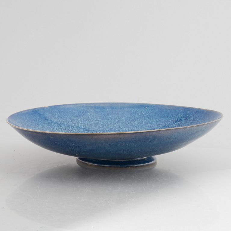 Sven Wejsfelt, a unique stoneware dish, Gustavsbergs Studio 1990.