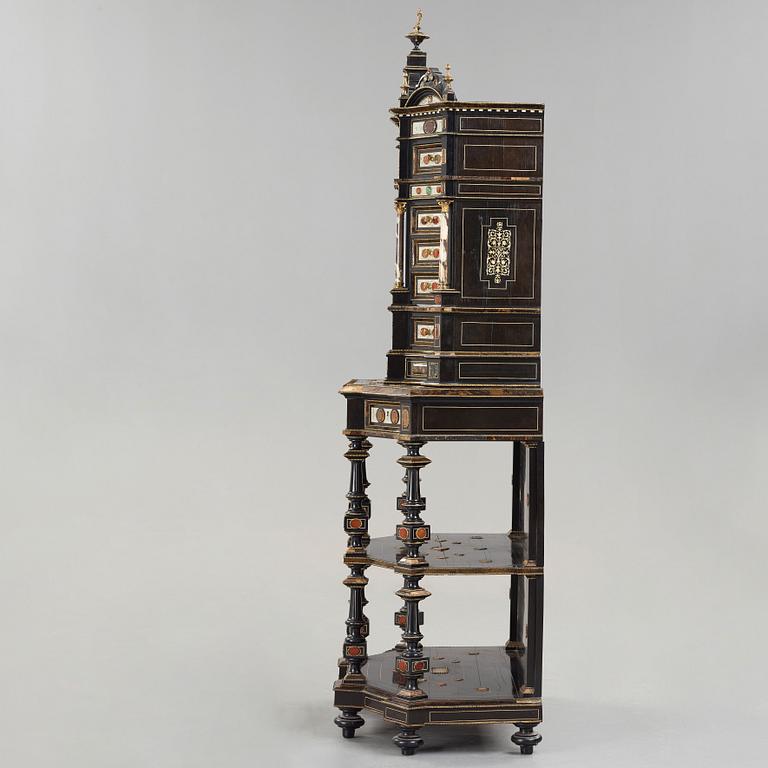 A cabine on stand by Ferdinando Pogliani (1832-1899), Milan,  last quarter 19th century.