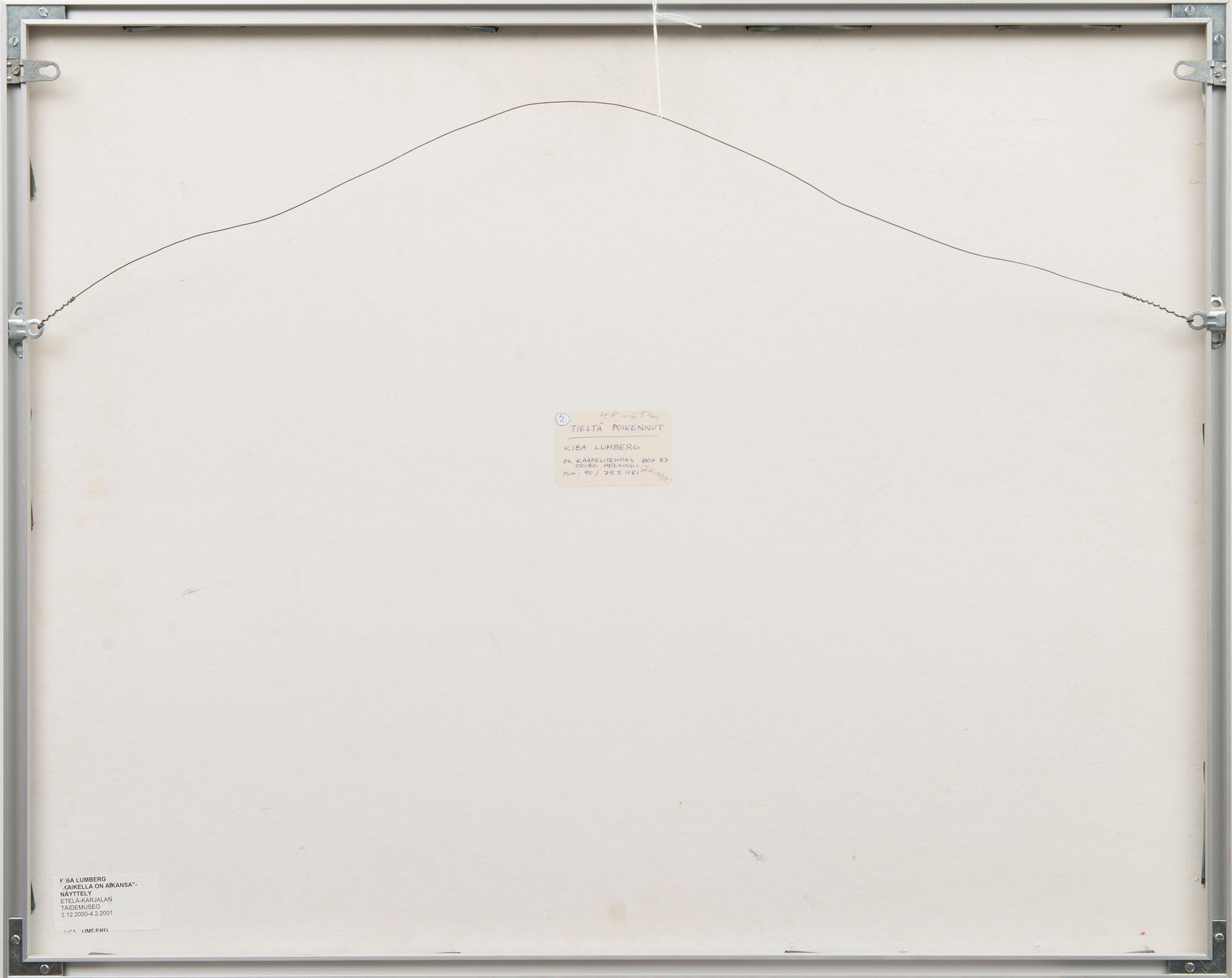KIBA LUMBERG, mixed media, signed and dated -93.
