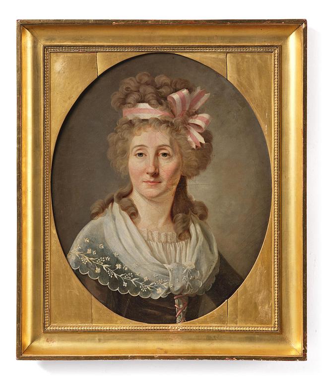 Fransk skola, 1700-tal, Damporträtt.