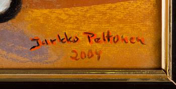JARKKO PELTONEN, öljy levylle, signeerattu ja päivätty 2004.